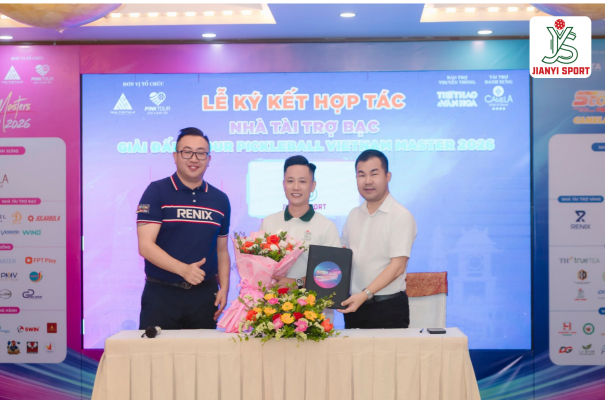JIANYI SPORT CHÍNH THỨC TRỞ THÀNH NHÀ TÀI TRỢ BẠC CỦA STOUR PICKLEBALL VIETNAM MASTERS 2026